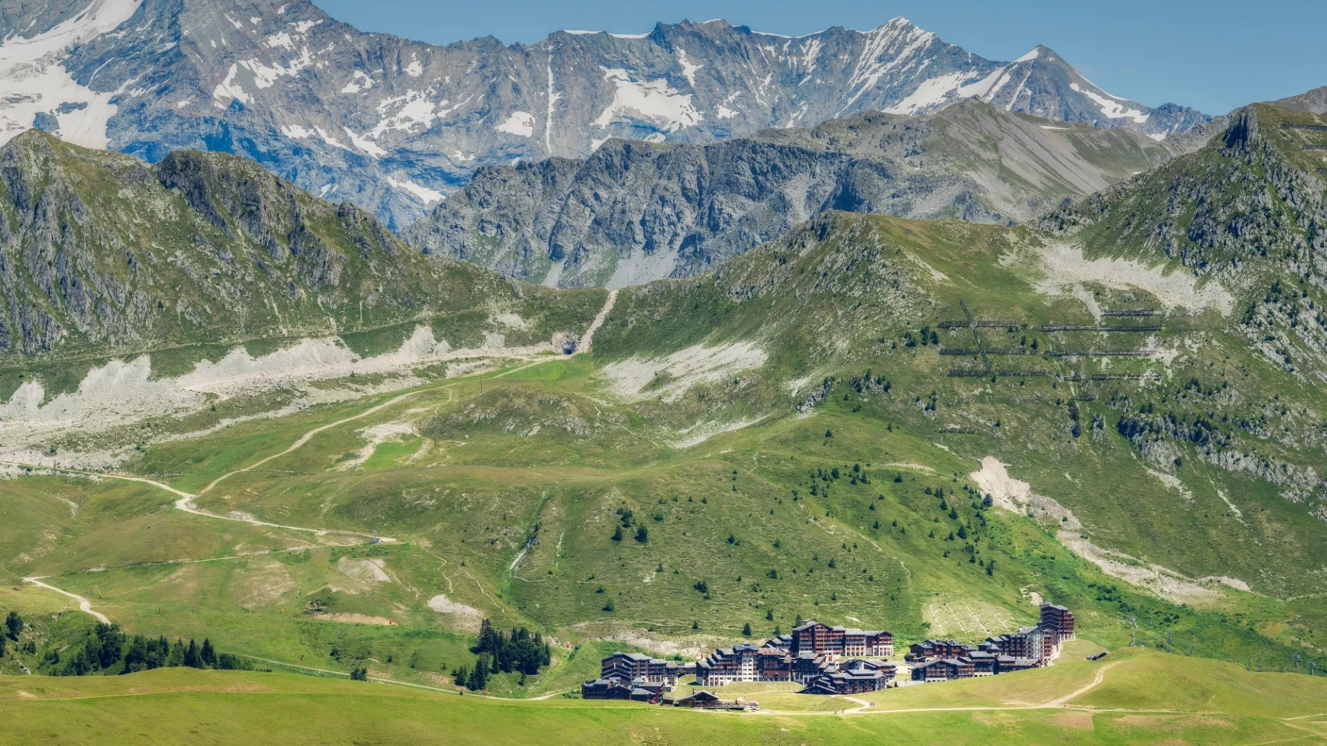 Belle Plagne aus der Sicht des Sommers