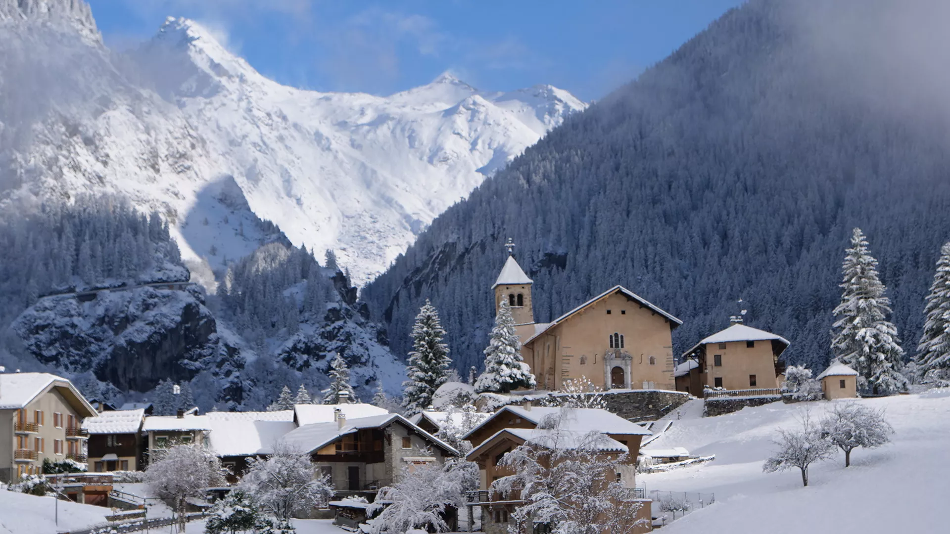 La Plagne Champagny en Vanoise im Winter