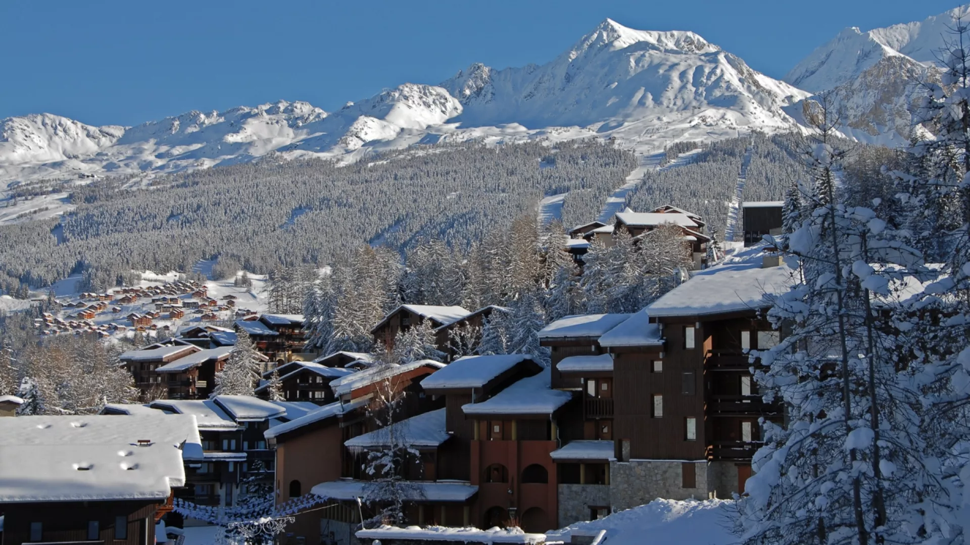 La Plagne Montchavin les Coches im Schnee