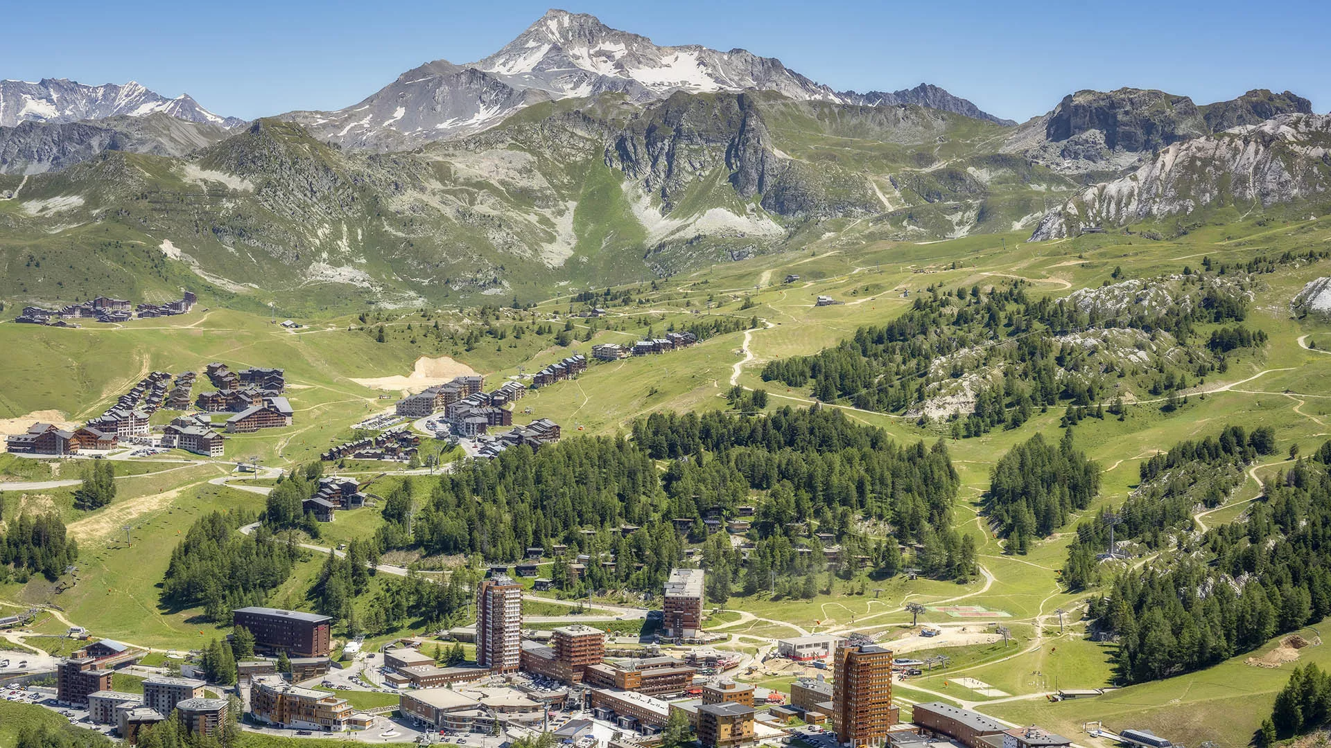 Plagne Centre im Sommer