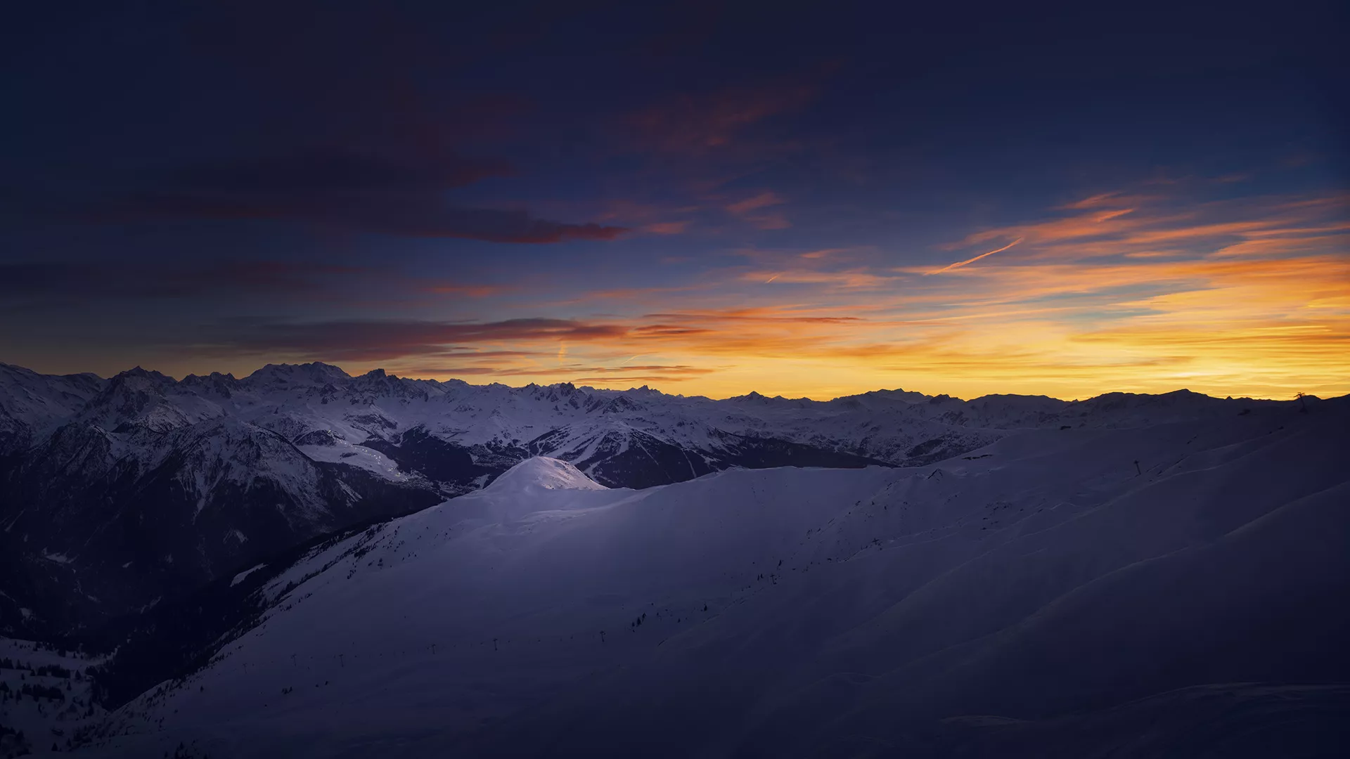 Sonnenaufgang La Plagne