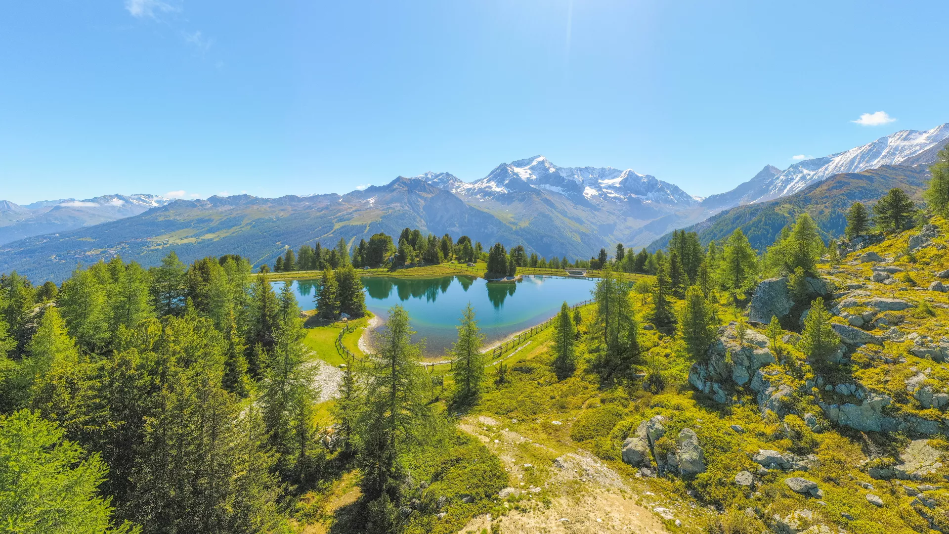 Auf einem Spaziergang zum Lac des Pierres Blanches!