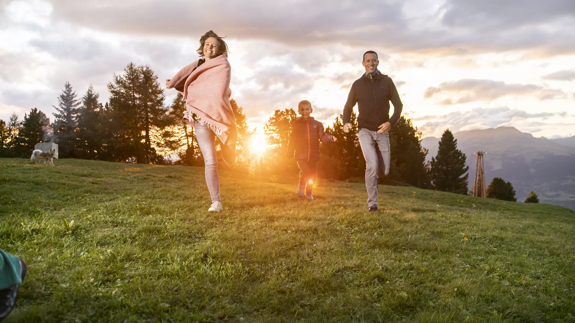 Familie in La Plagne