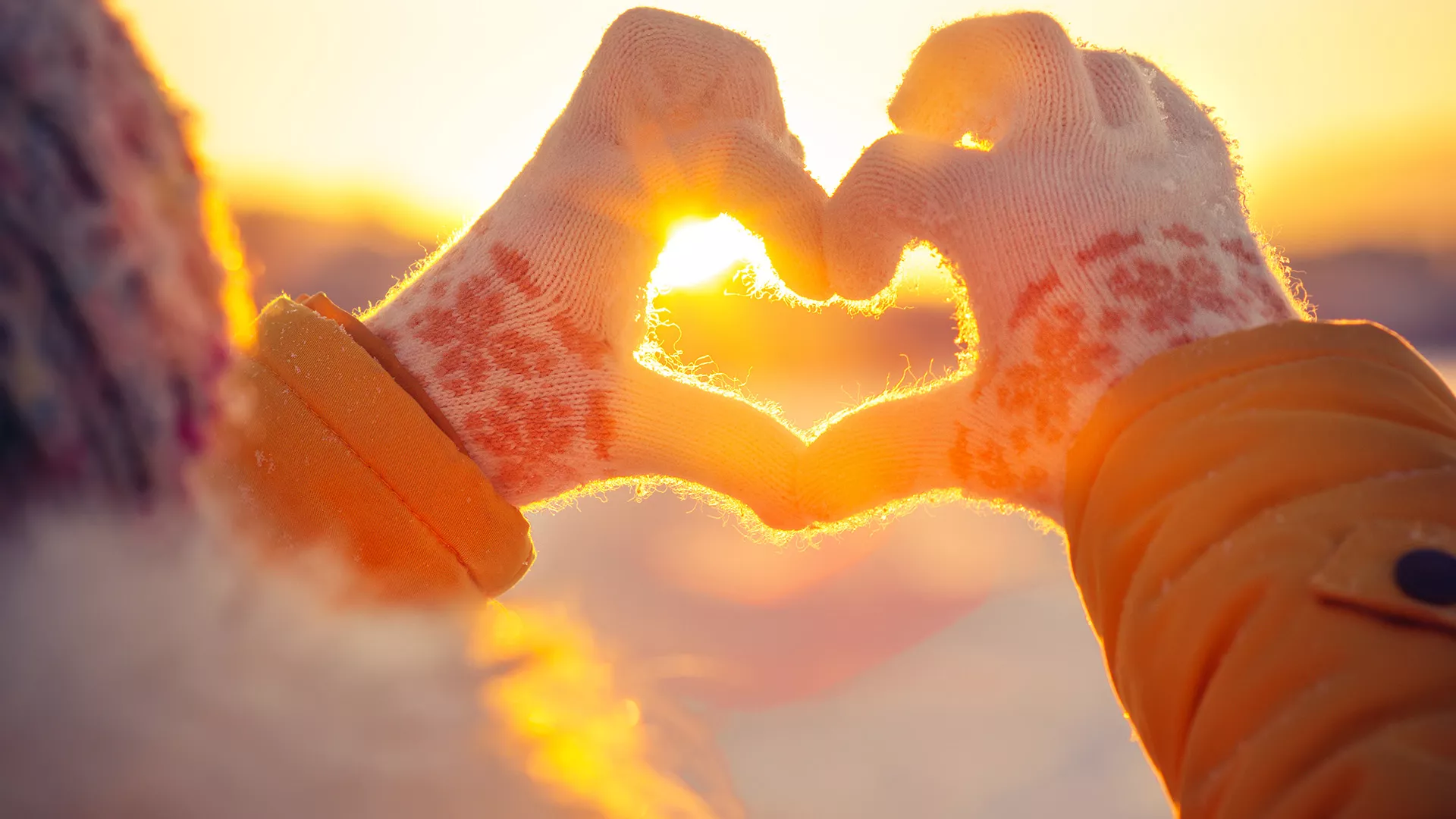 Herz Sonnenuntergang