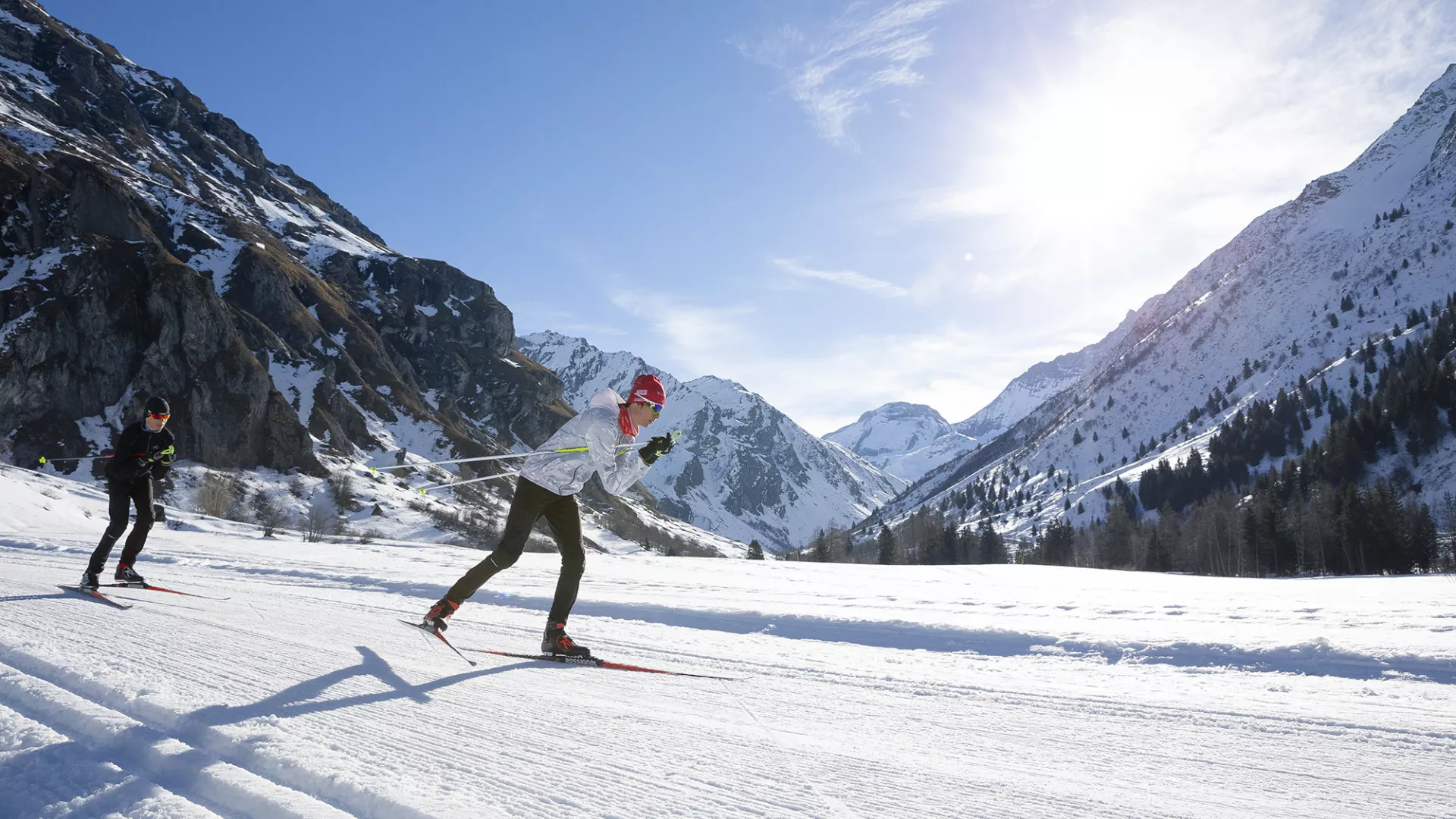 Nordischer Skilauf in La Plagne und Champagny en Vanoise