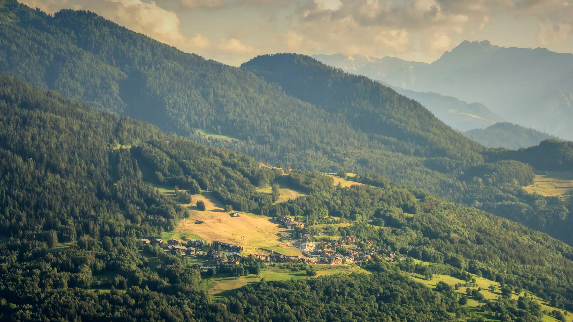 Plagne montalbert panorama sommer
