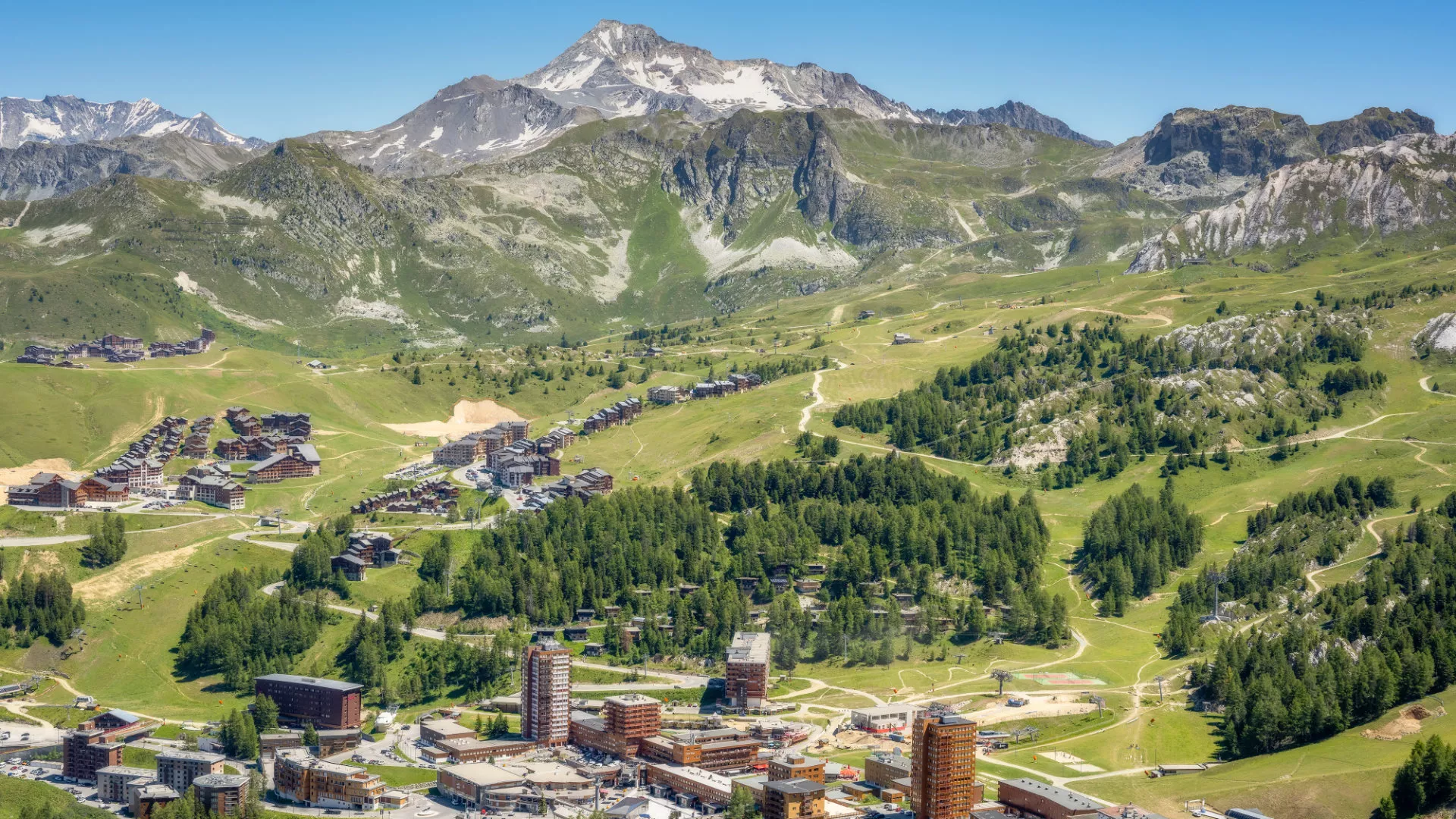 Plagne Centre im Sommer