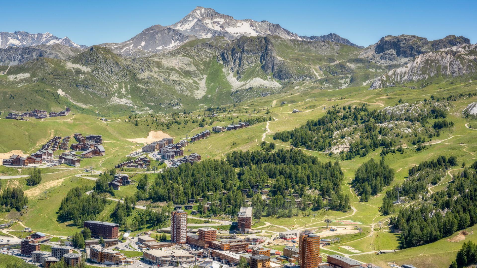Plagne Centre im Sommer