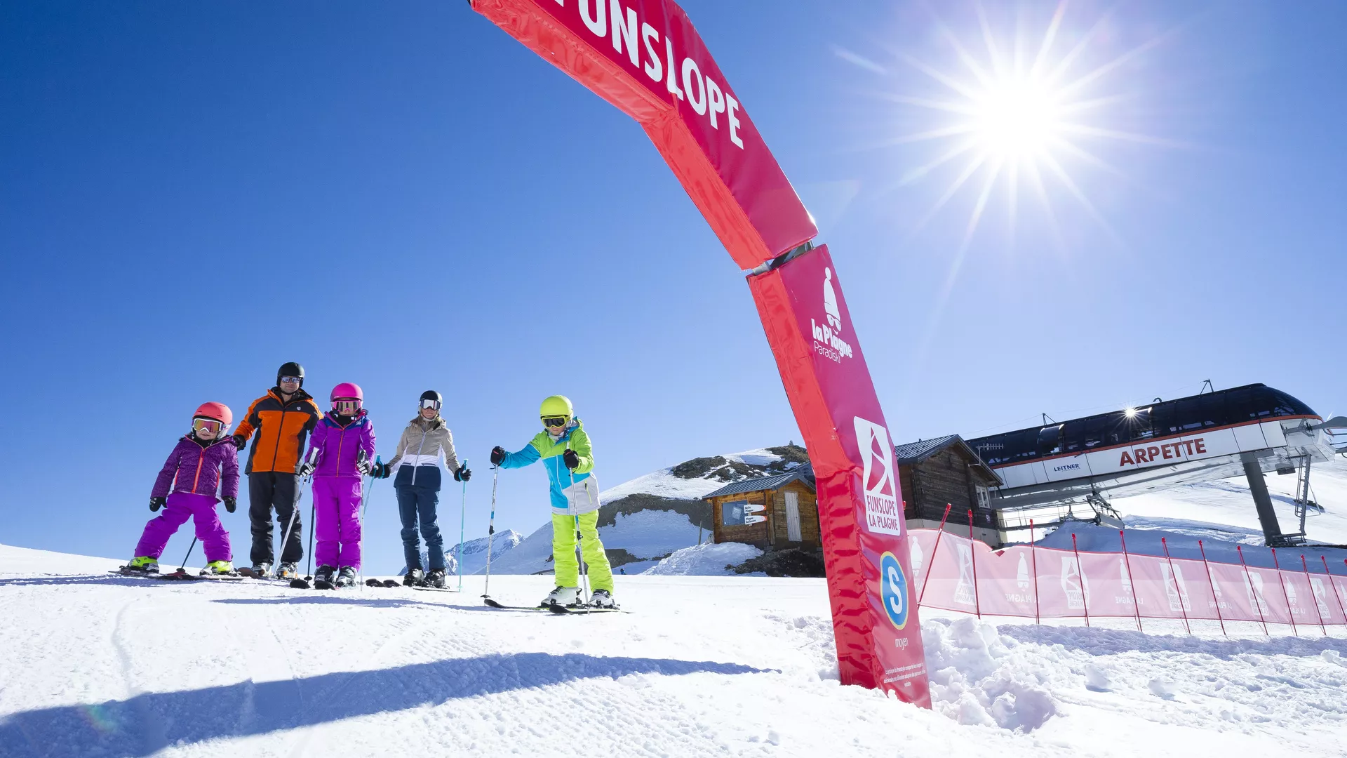 Fun slope Familienstart La Plagne