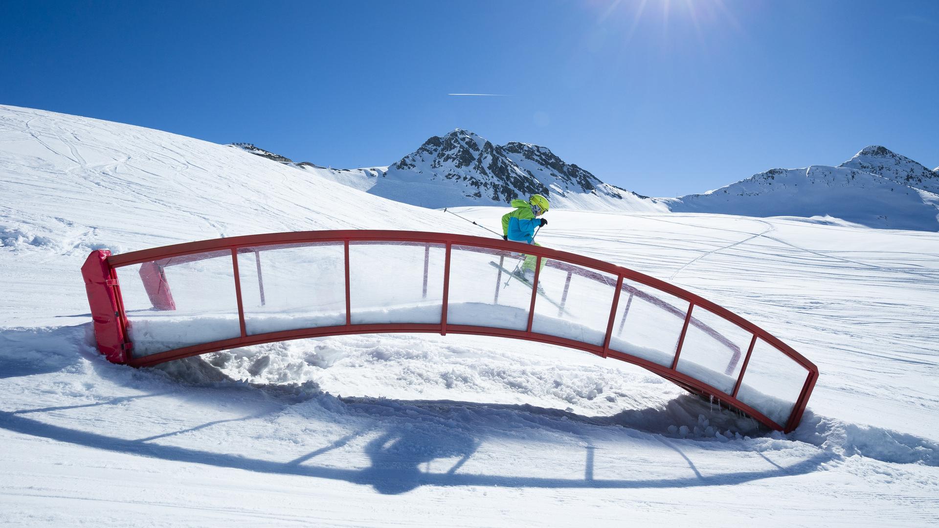 Fun slope La Plagne Brücke