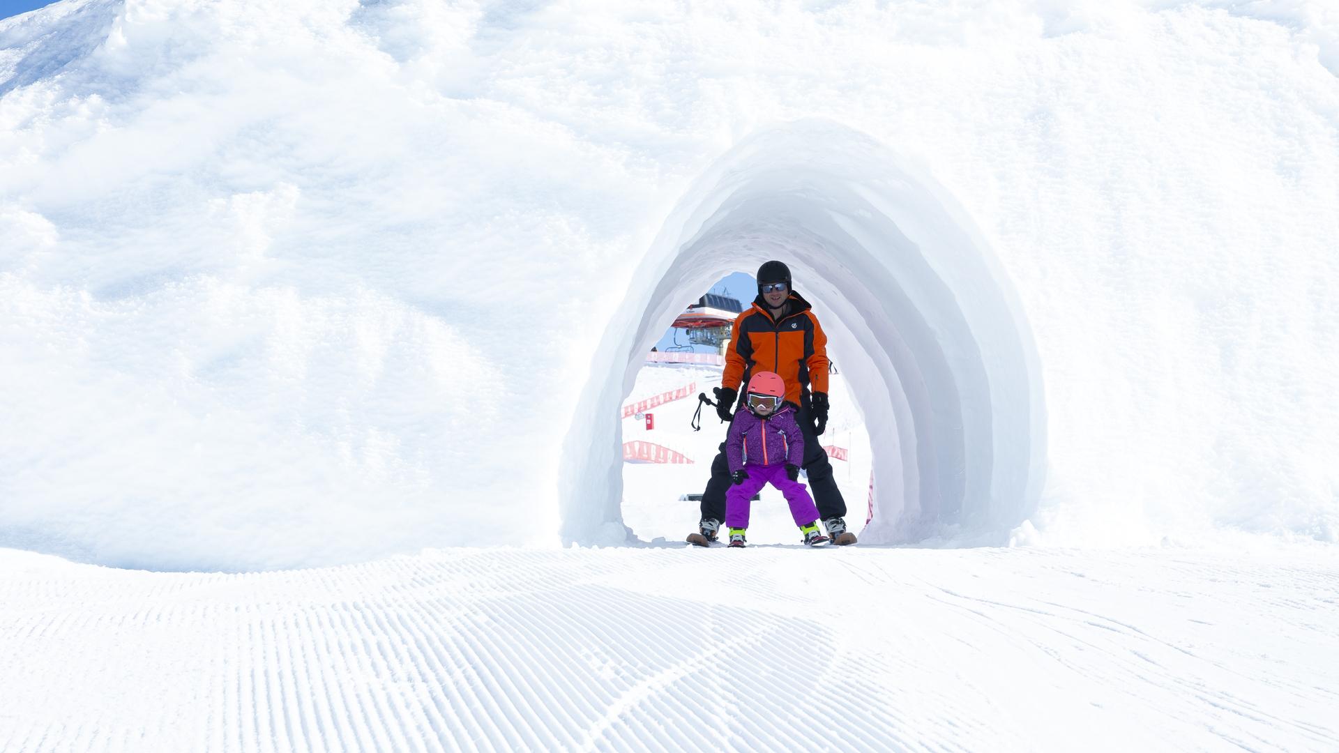 Fun slope mit der Familie in La Plagne