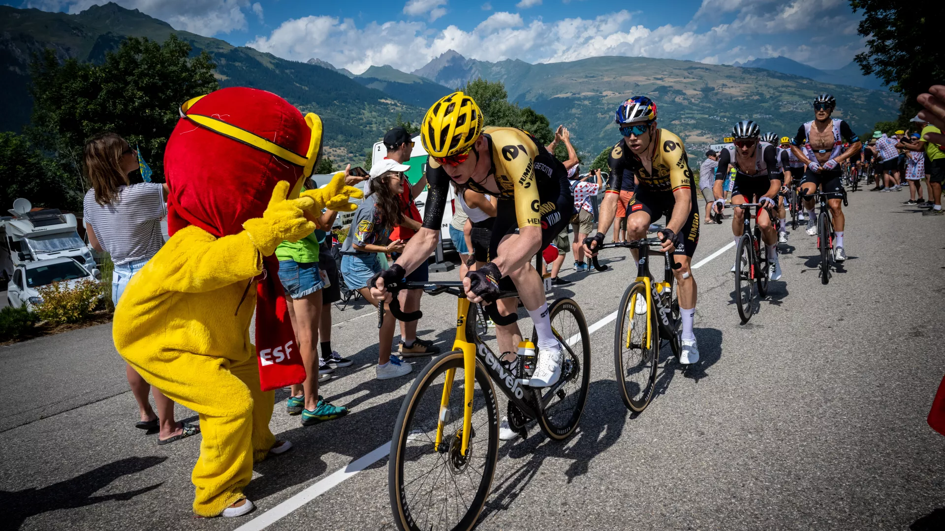 Tour de France Französische Alpen La Plagne