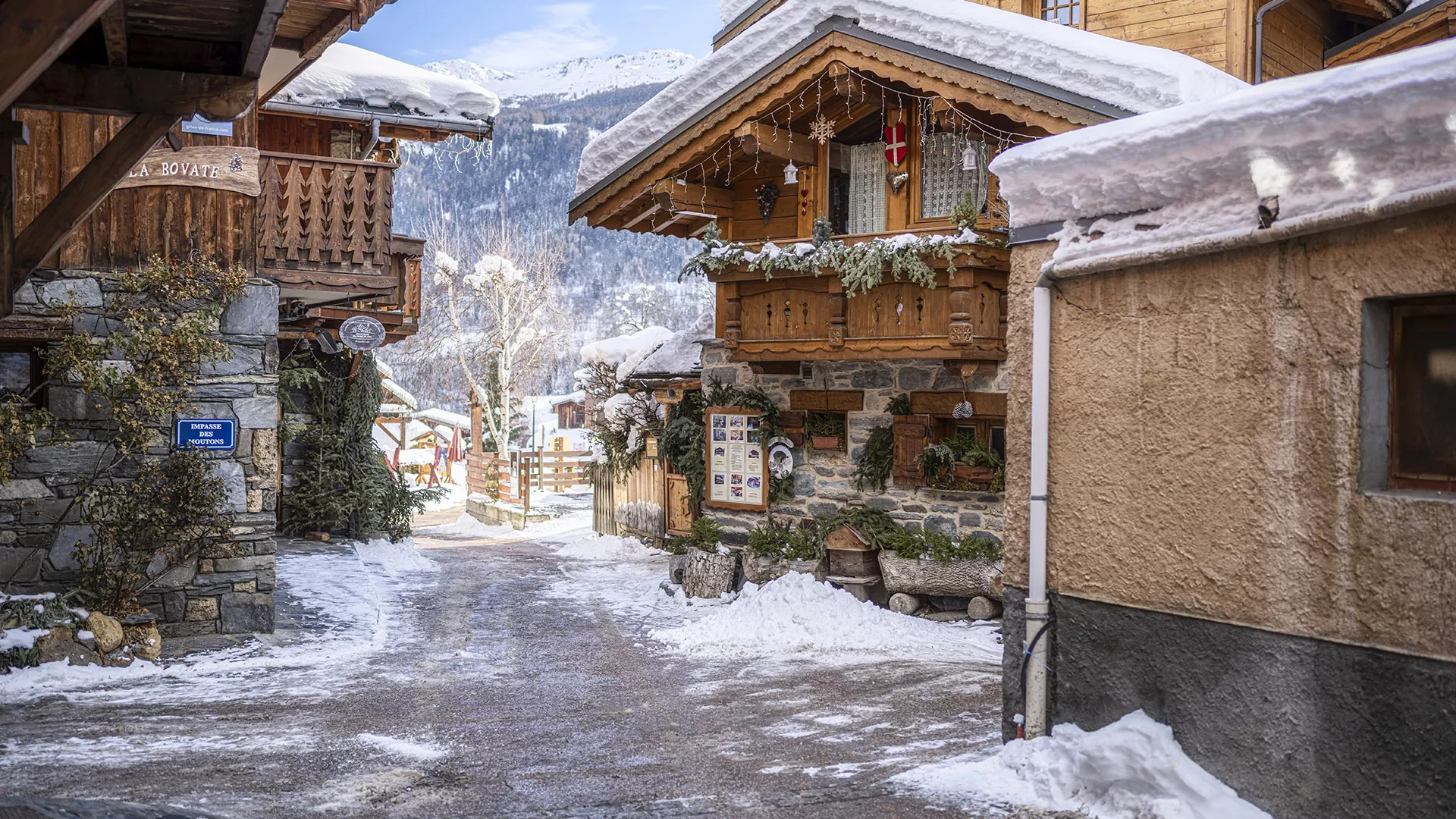 Dorfgasse in Montchavin-les Coches