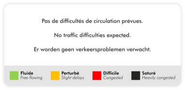 Verkehrsvorhersage für La Plagne