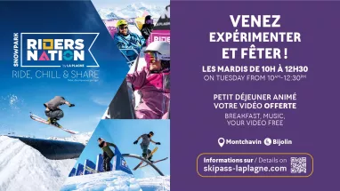 Dienstags Entdeckung Riders Nation in La Plagne