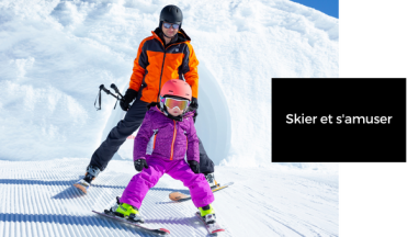 Skifahren und Spaß haben Skifahren und Spaß haben