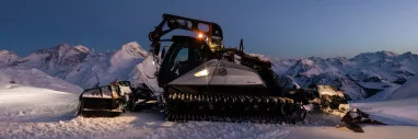 Pistenraupe in La Plagne